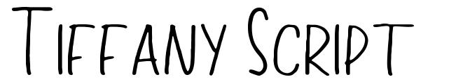 Tiffany Script шрифт