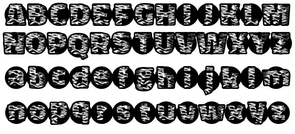 Tiger Bawl font specimens