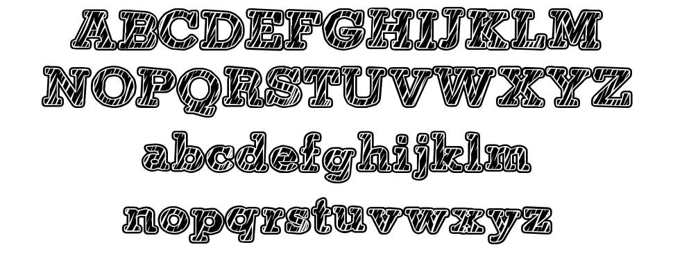 Tigerian písmo Exempláře