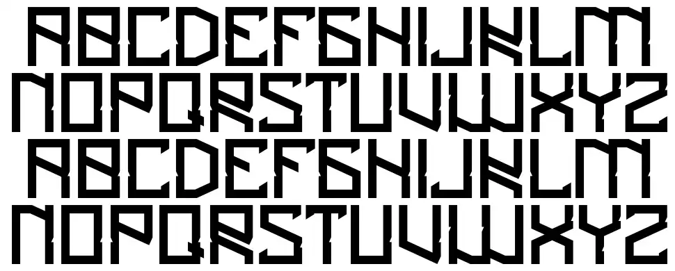 Tigeriousfont specimens