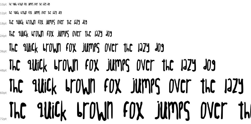 Tight Script font Waterfall