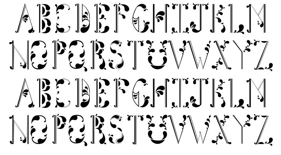 Tightline font specimens