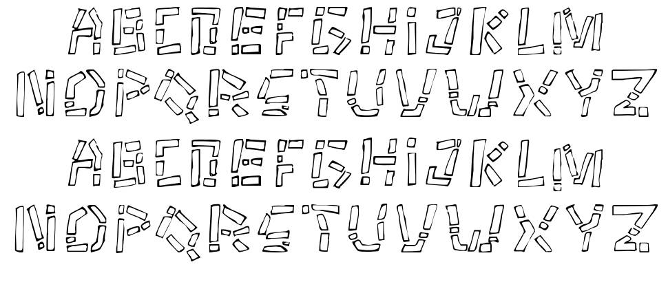 Tikitype font specimens