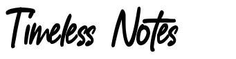 Timeless Notes font