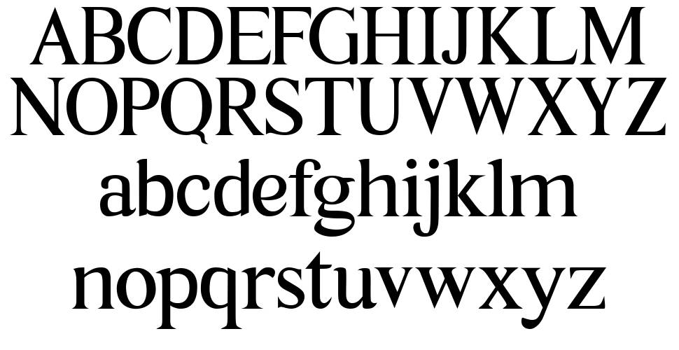 Times New Normal font specimens