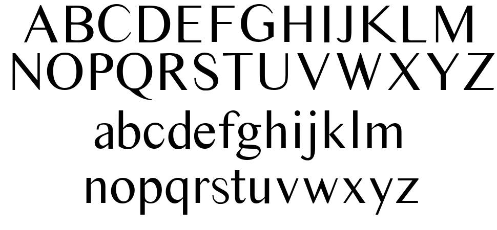 Times Sans Serif 字形 标本