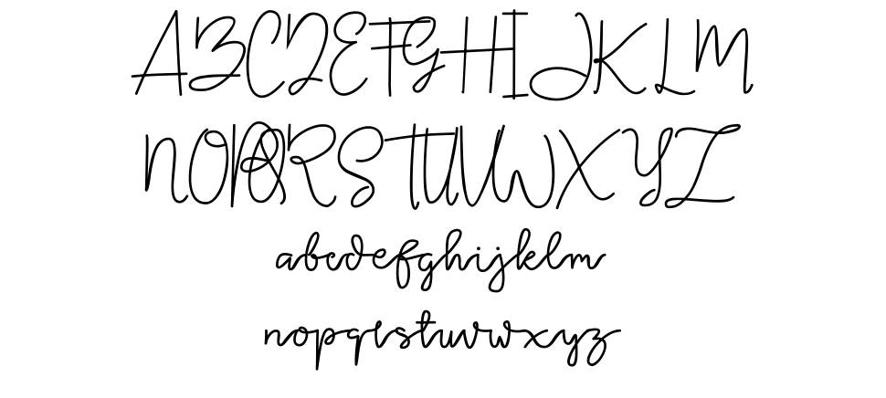 Tinta font Örnekler