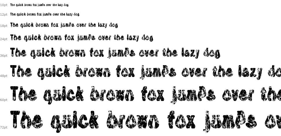 Tioem Black Distressed font Şelale