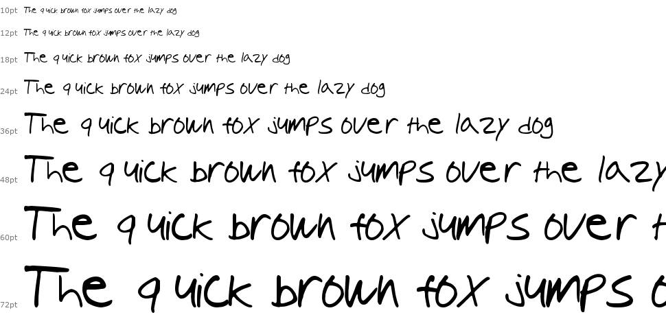 Tioem Handwritten шрифт Водопад