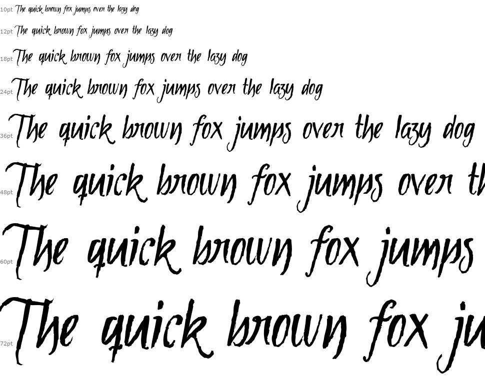 Tipbrush Script font Waterfall