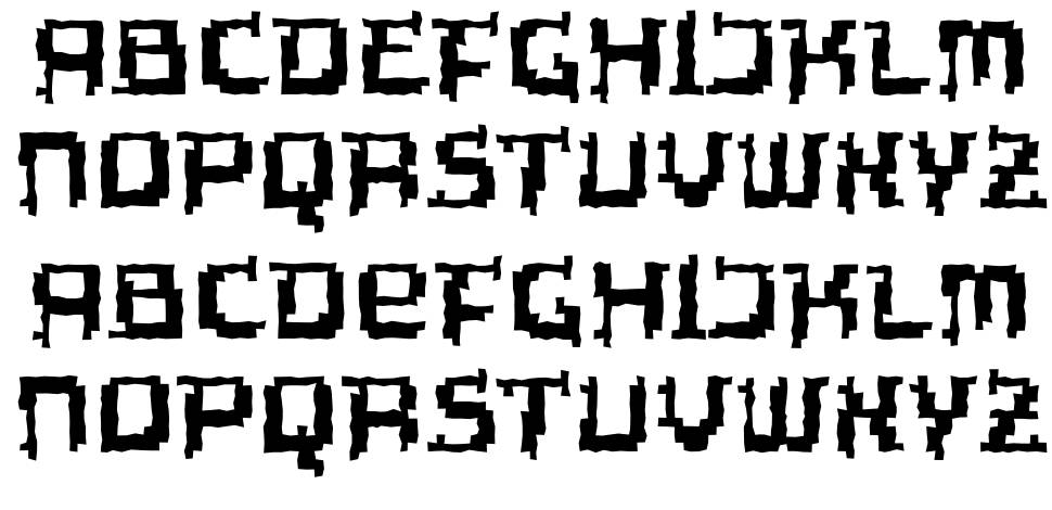 Tipi font specimens