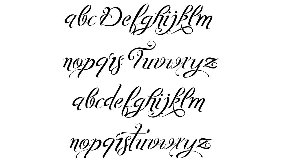 Tiptak font specimens