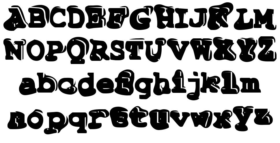 Tiptonian font specimens