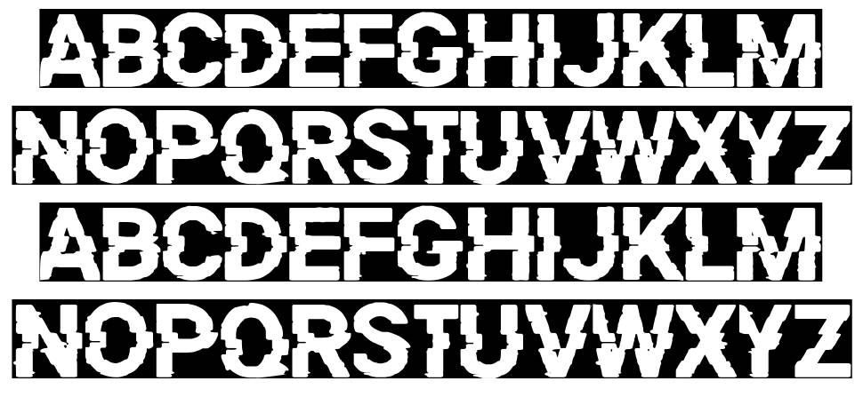 Titan Distorted font