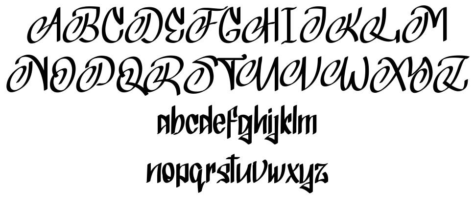 Titasic font specimens