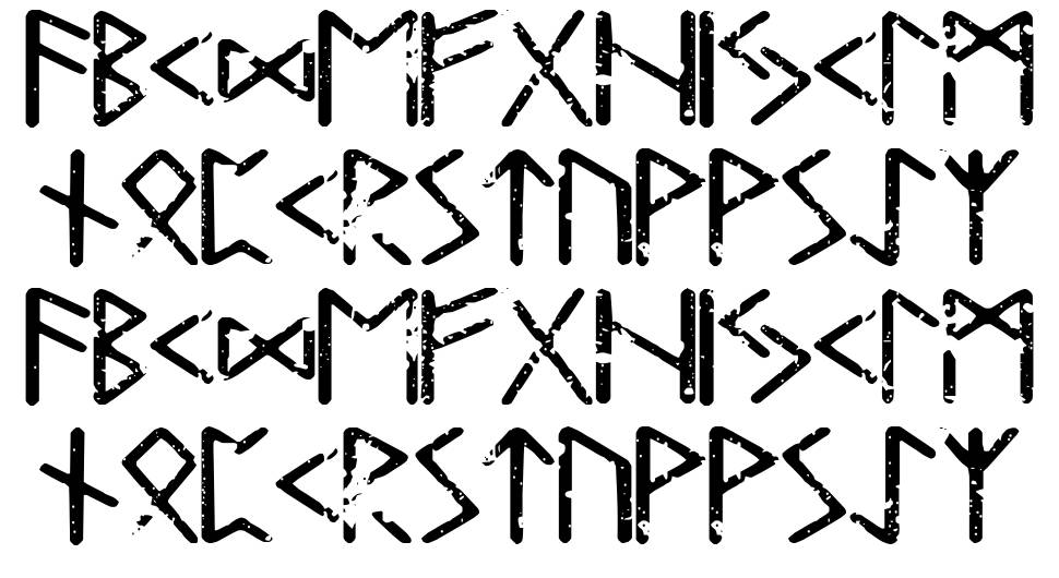 Tjelvar Runic font specimens