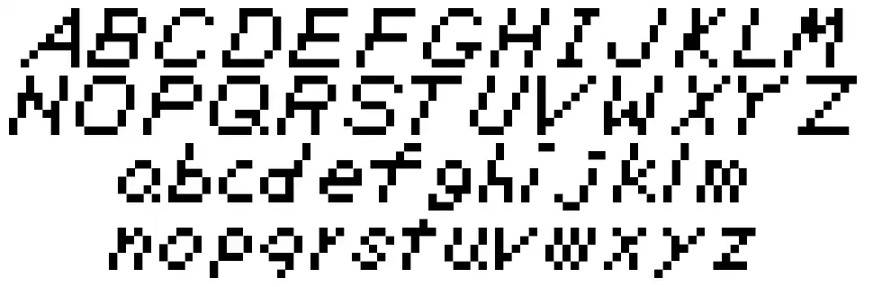 TLOZ Link's Awakeningfont specimens