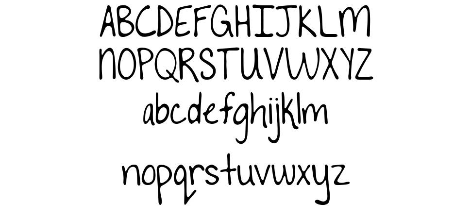 To The Point font specimens