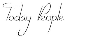 Today People font