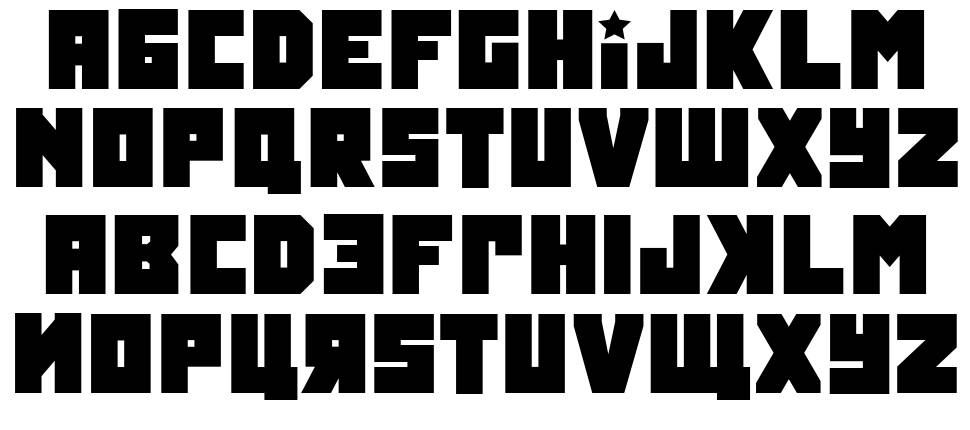 Tokarev font specimens