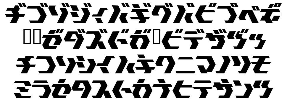 Tokyo Square шрифт Спецификация