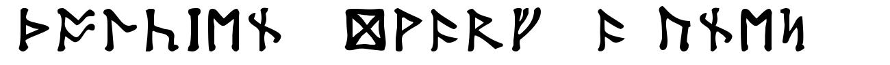 Tolkien Dwarf Runes czcionka