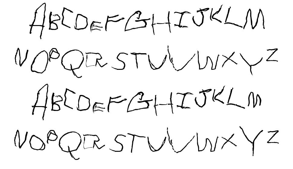 Tommy's first alphabet font