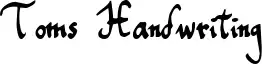 Toms Handwriting