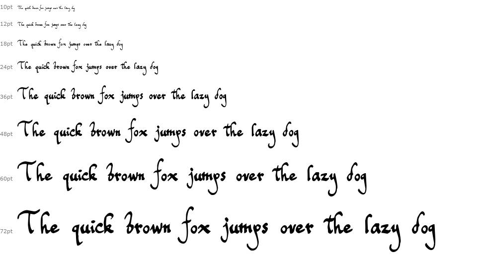 Toms Handwriting fonte Cascata