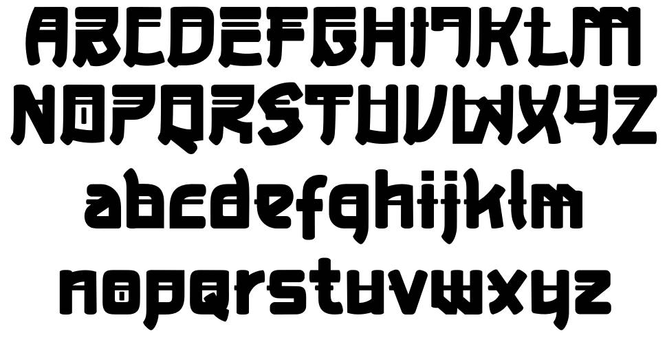 Toneri font specimens