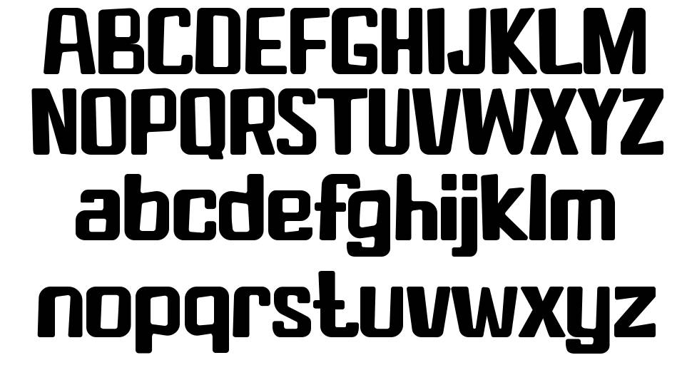 Toon City font Örnekler