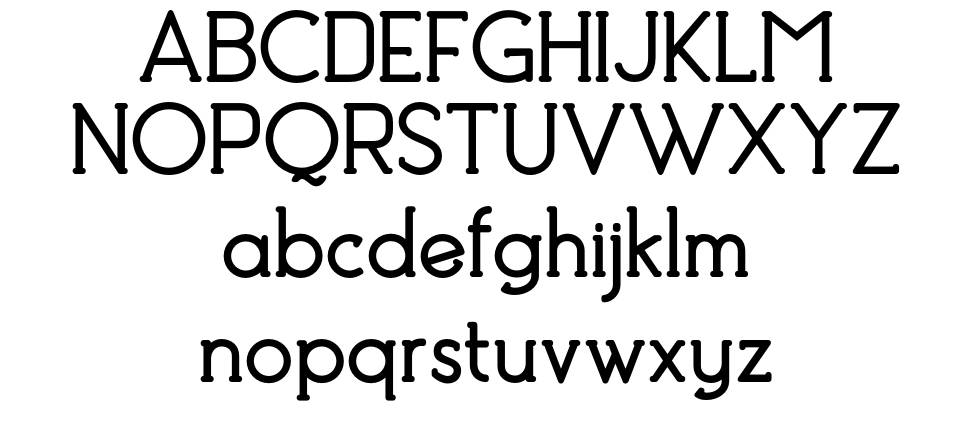 Toona font specimens