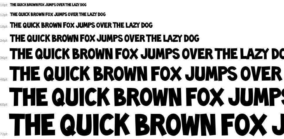 Toonish font Waterfall