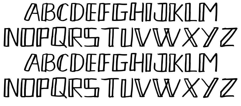 Toopen font specimens