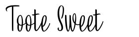 Toote Sweet font