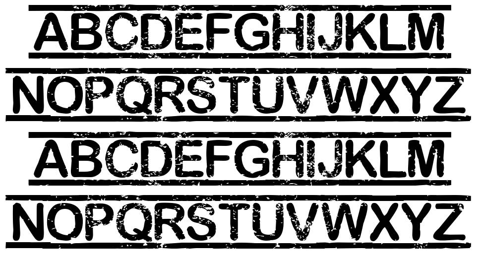 Top Secret font specimens