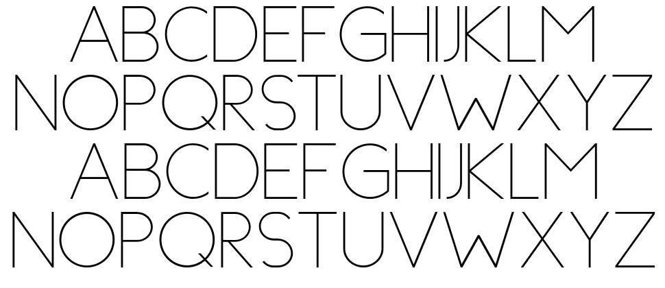 Topazia font Örnekler