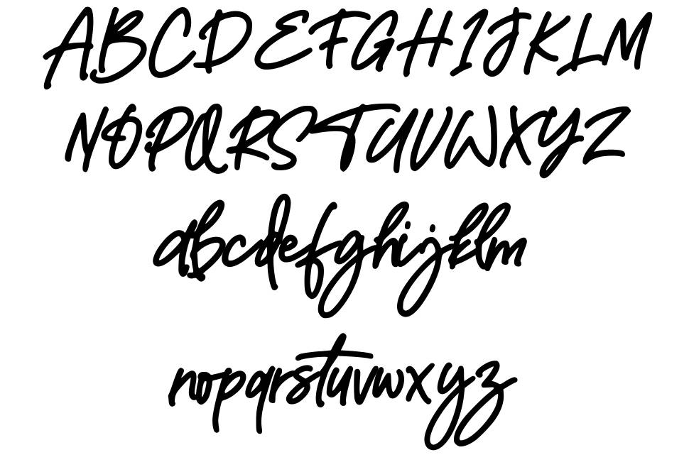 TopRista font specimens