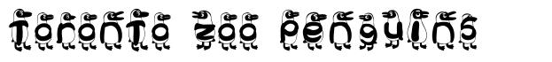 Toronto Zoo Penguins 字形