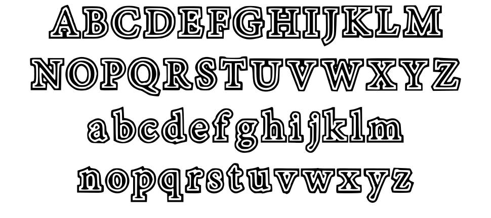 Totaly Outline font