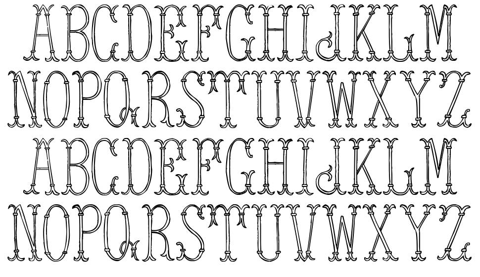 Tower of London font specimens