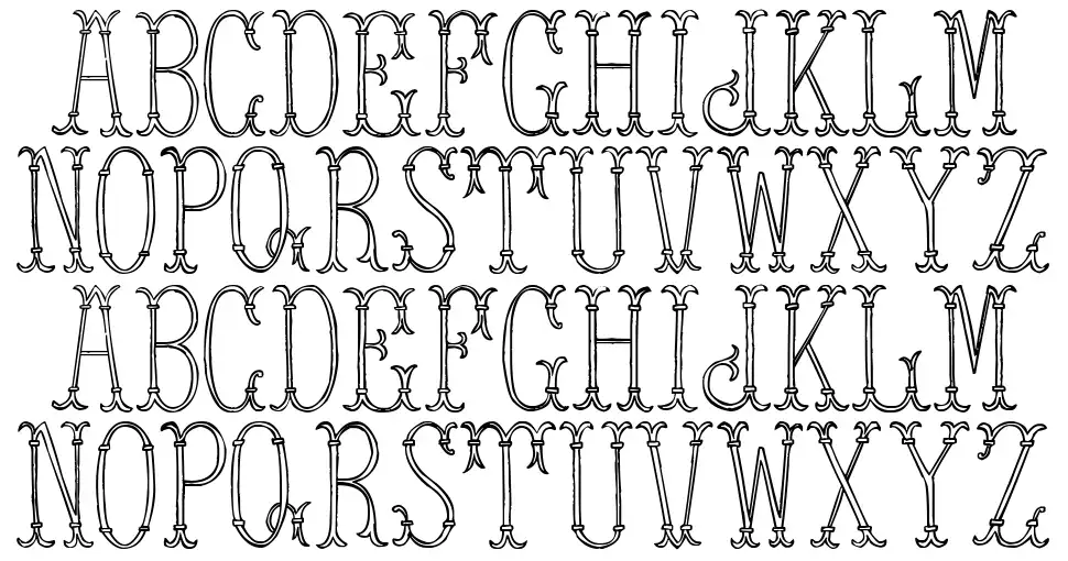 Tower of London font by Woodcutter FontRiver