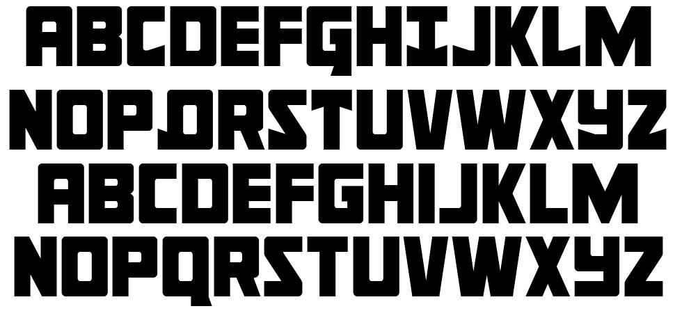 Tower of Silence font specimens