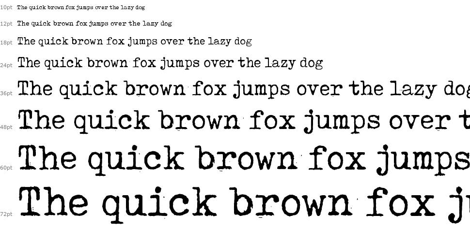Tox Typewriter font Şelale