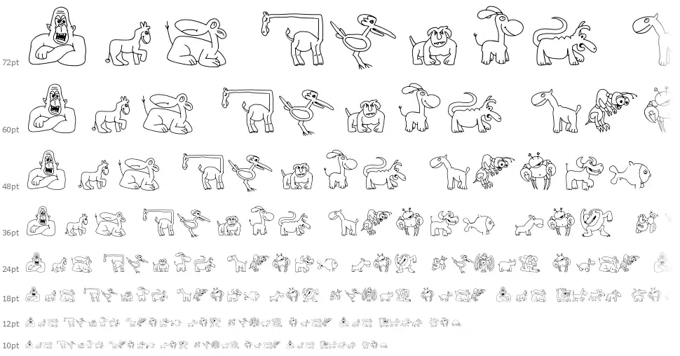 TPF Ubiquitousfont waterfall
