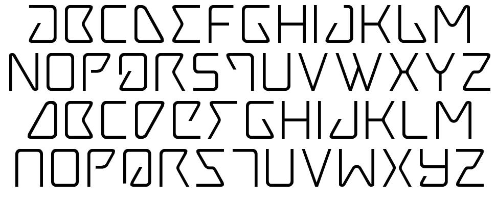 Tracer font specimens