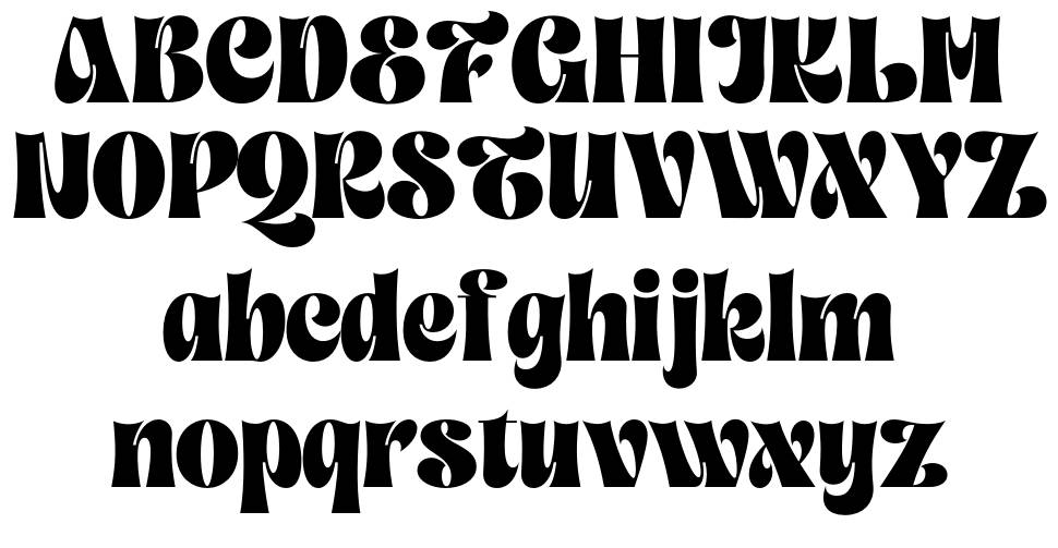 Tracy Queen font specimens