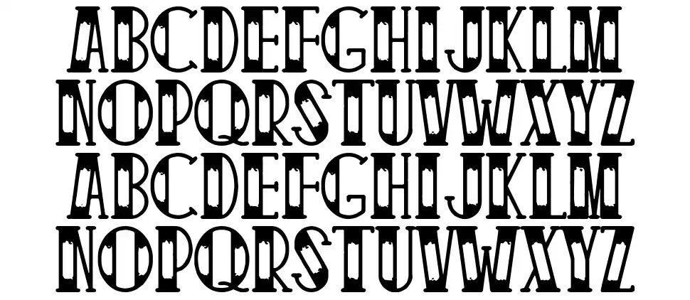 Traditional Tattoo Parlour font specimens