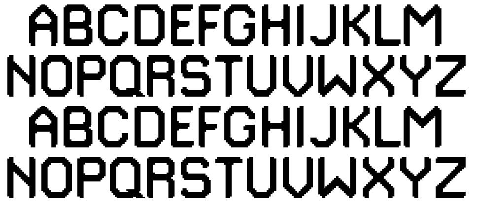 Traffix font specimens