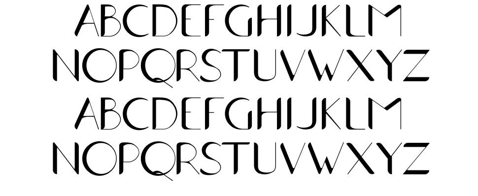 Traho font Örnekler